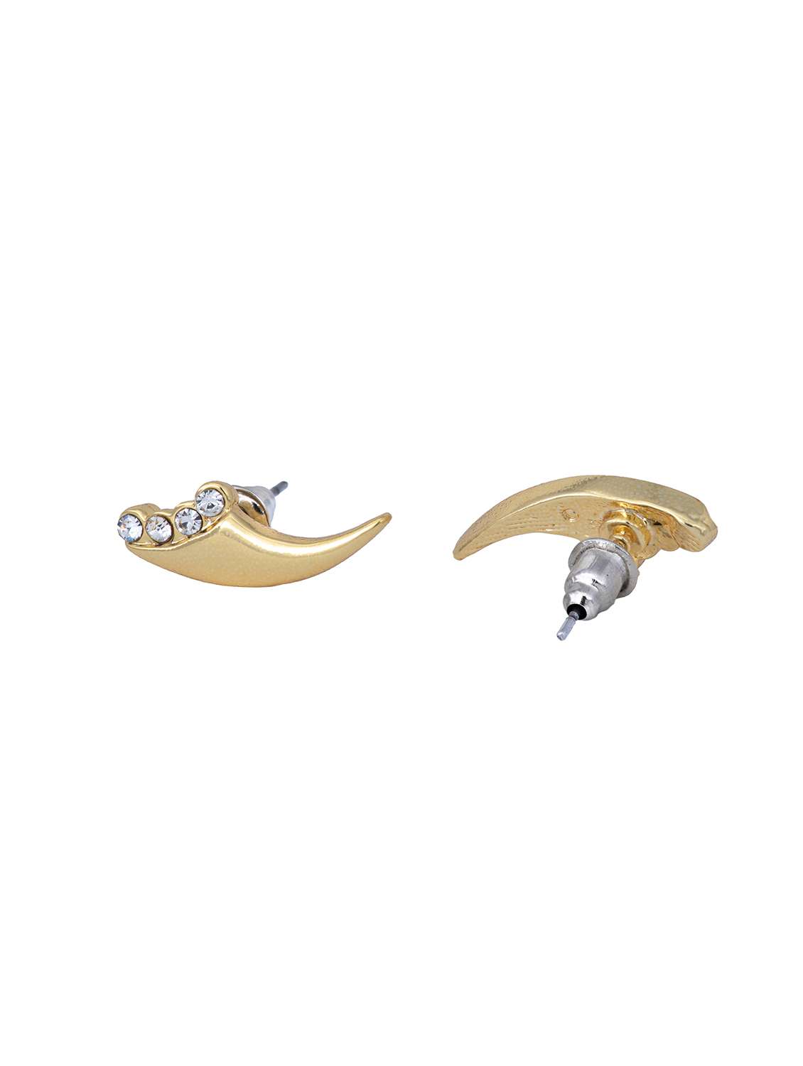 gold metal studs earring - 17595859 -  Standard Image - 2