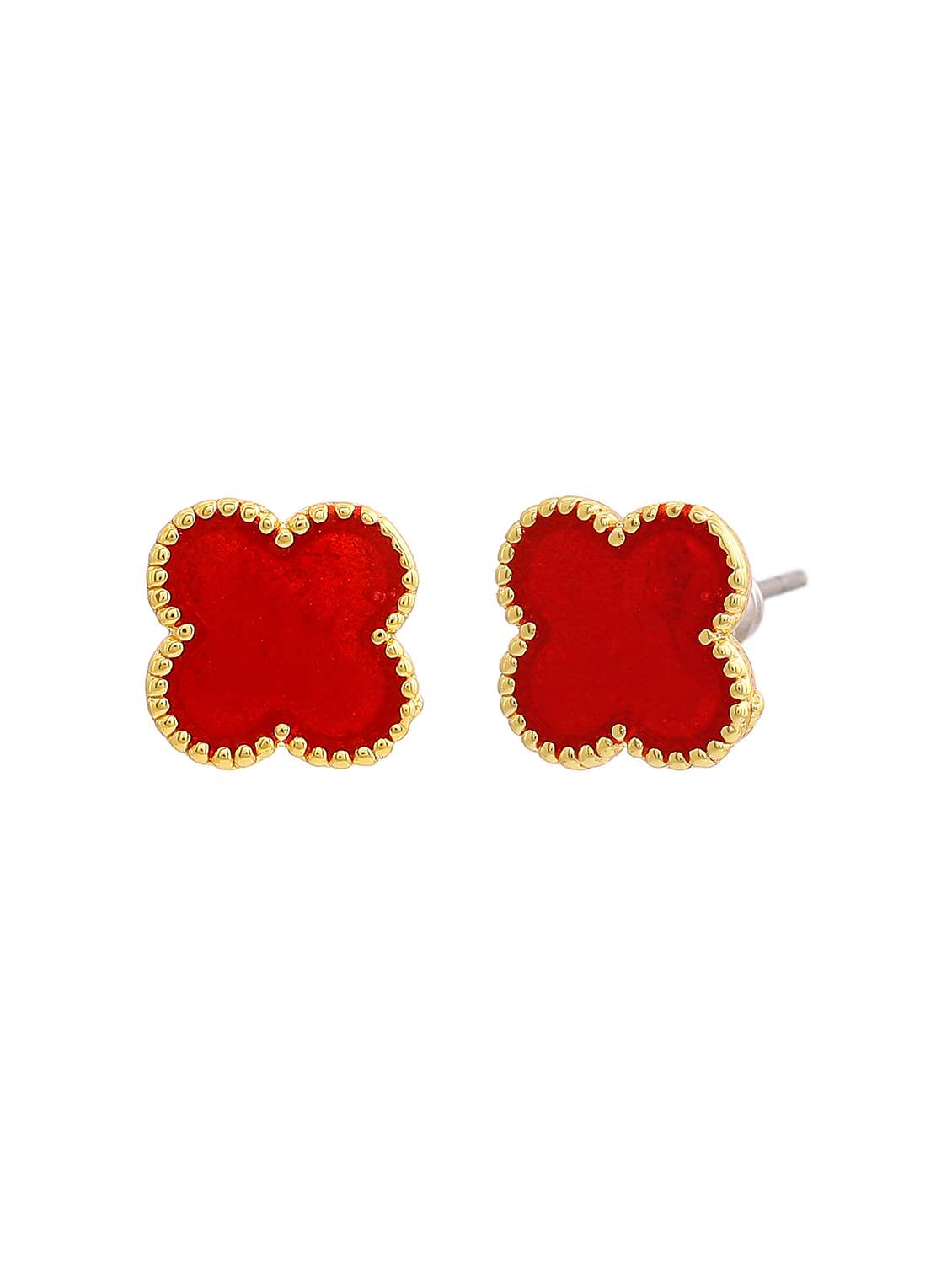 blue metal studs earring - 17595887 -  Standard Image - 2