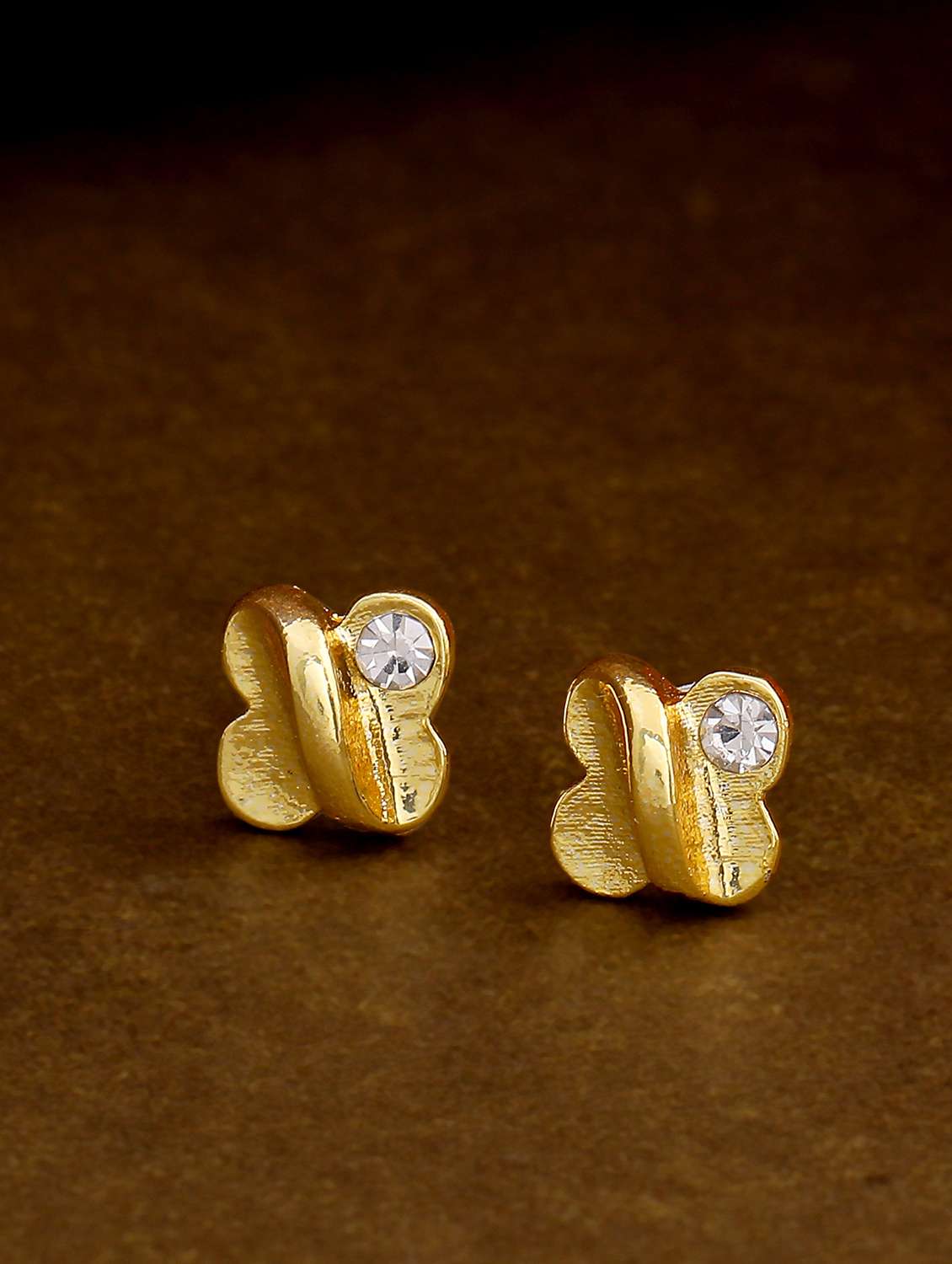 white metal studs earring