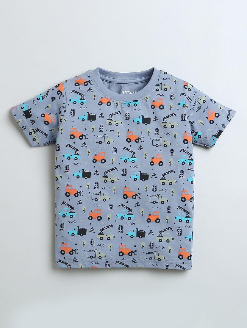 round neck printed tee - 17598300 - Standard Image - 2