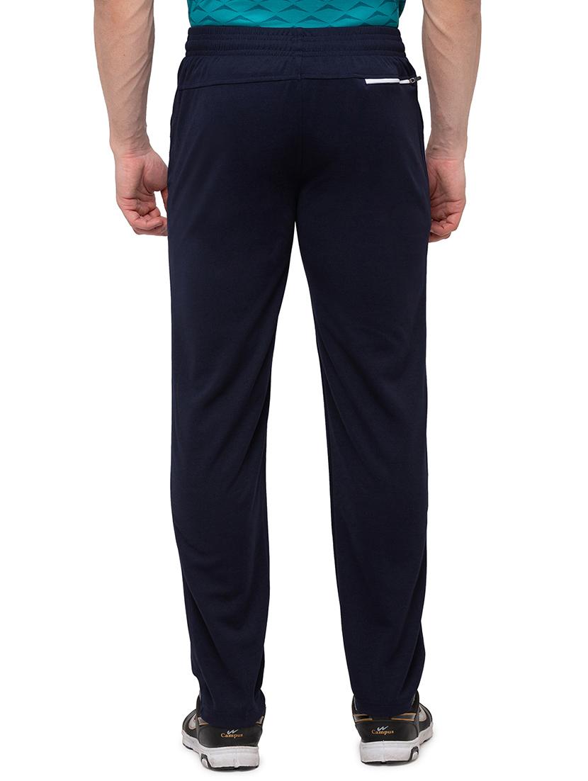 navy blue solid full length track pant - 17599523 - Standard Image - 2