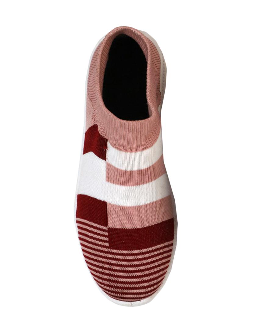 maroon canvas slip on casual shoes - 17599647 - Standard Image - 2