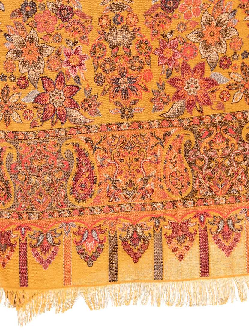 yellow embroidered stole - 17599932 -  Standard Image - 2