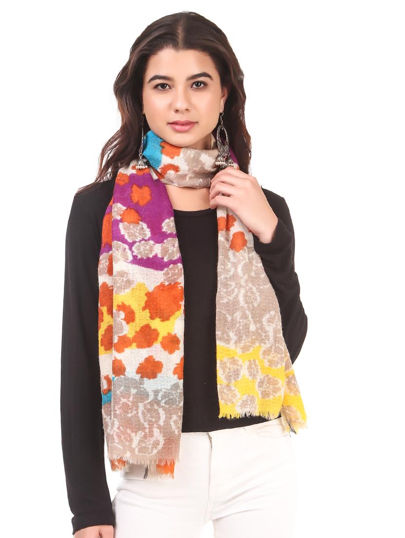 women's printed print stole