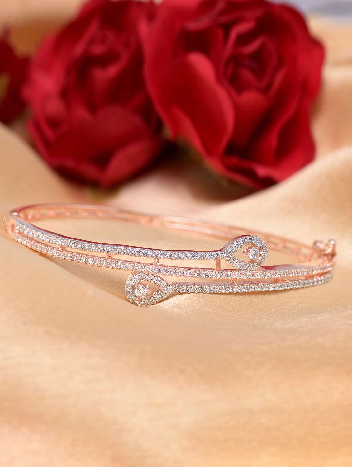 white brass bangle sracelet