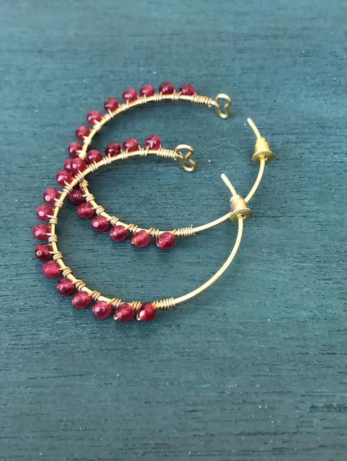 red copper balli earring - 17603307 -  Standard Image - 0