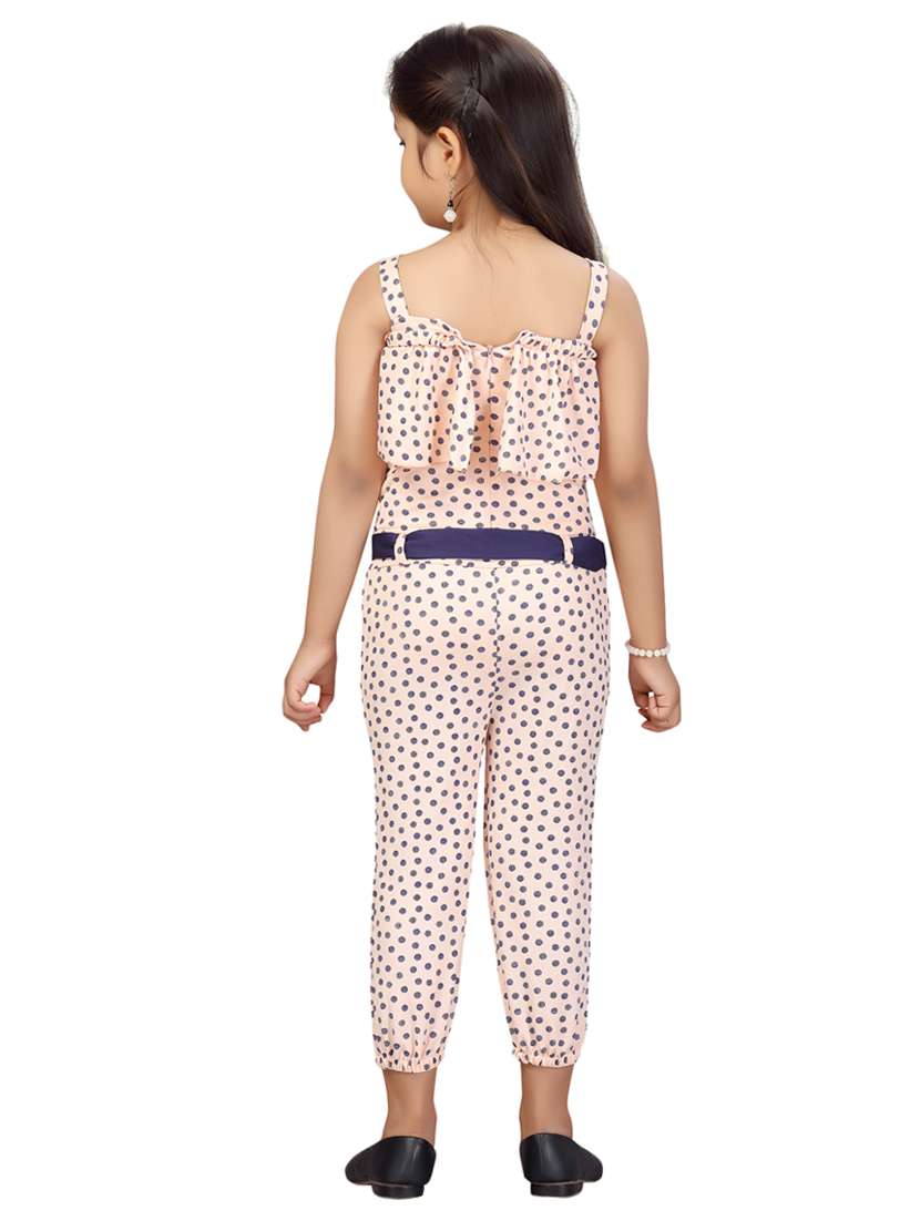 orange cotton blend full length jumpsuit - 17603388 - Standard Image - 2