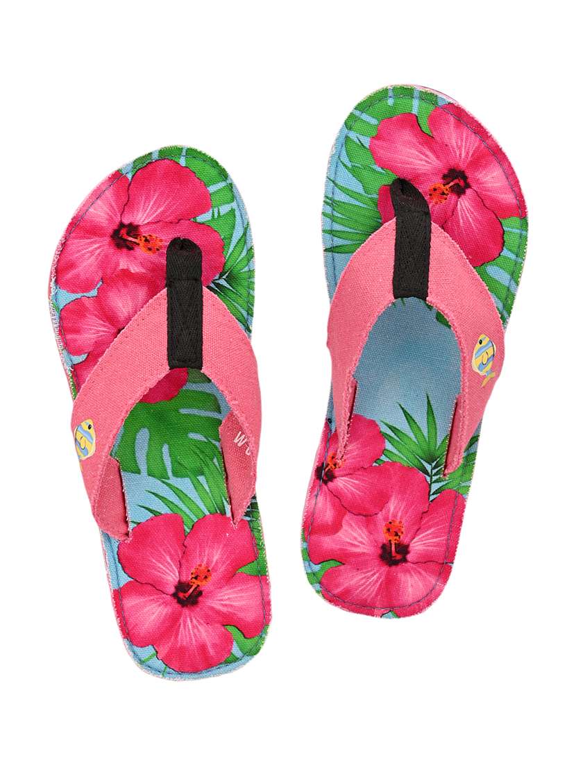 pink slip on  flip flop