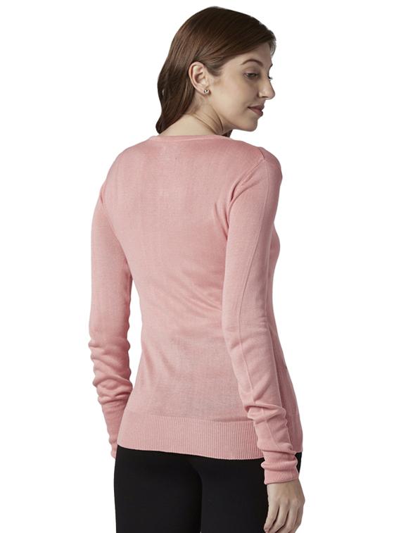 round neck solid cardigan - 17608568 - Standard Image - 2
