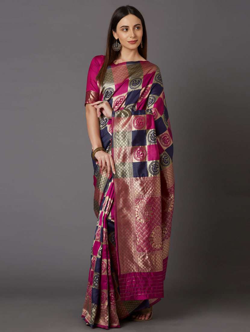 women's banarasi saree with blouse