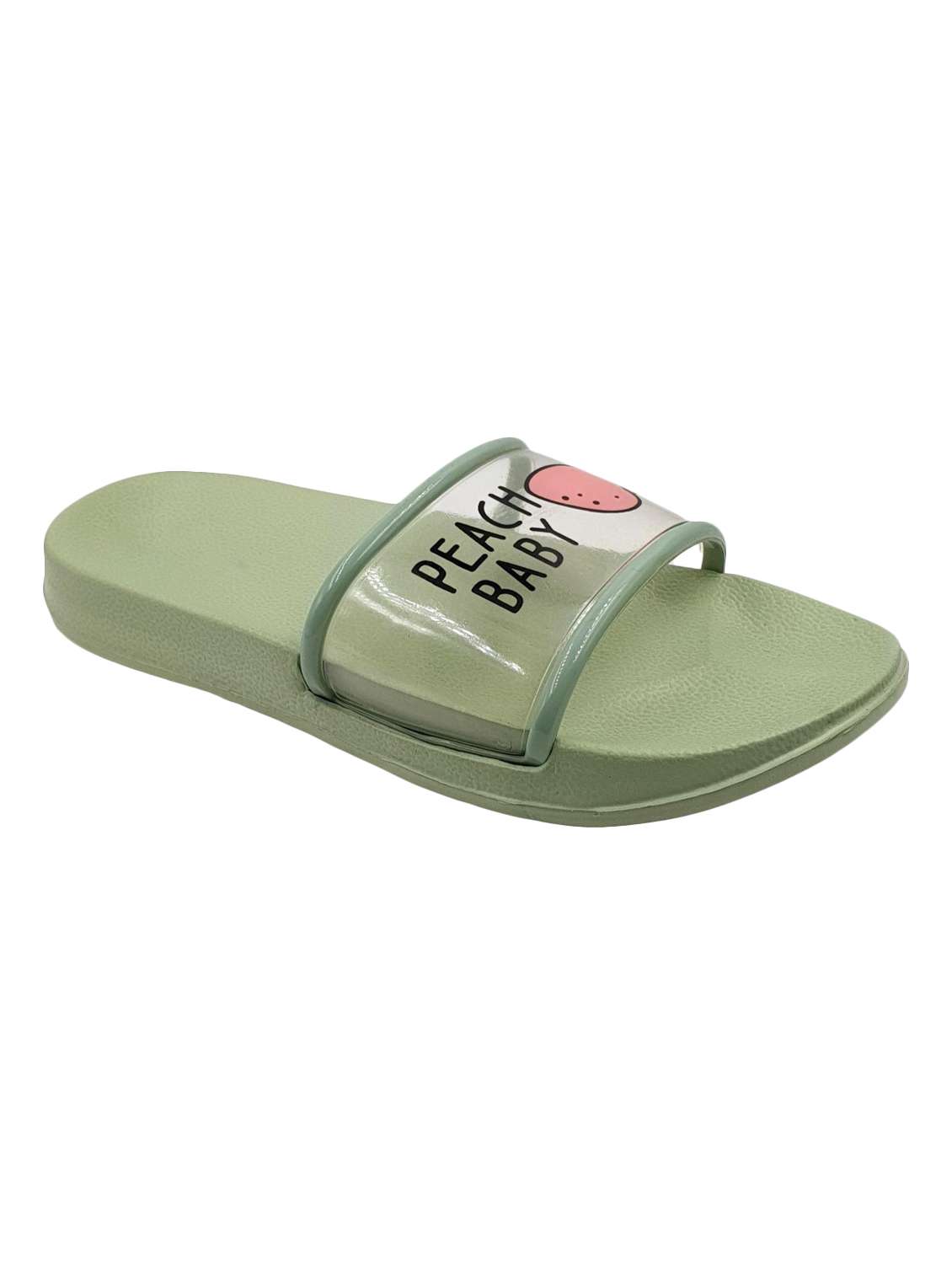 green slip on  flip flop - 17611064 -  Standard Image - 2