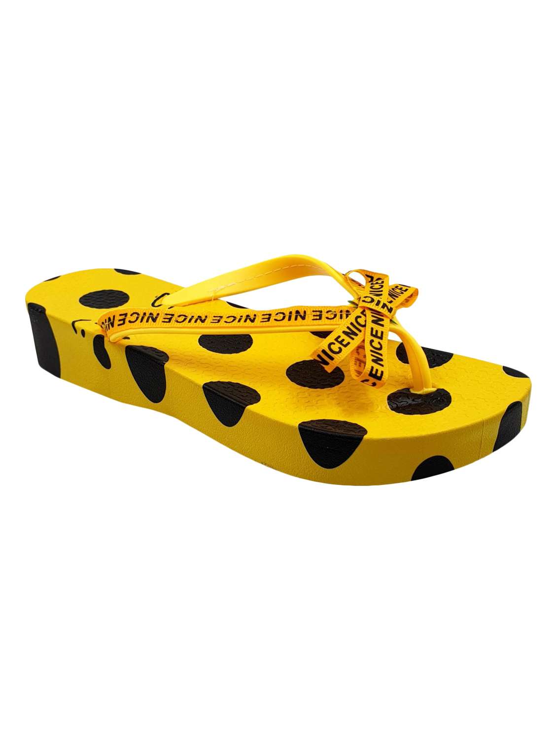 yellow toe separator flip flop - 17611072 -  Standard Image - 2