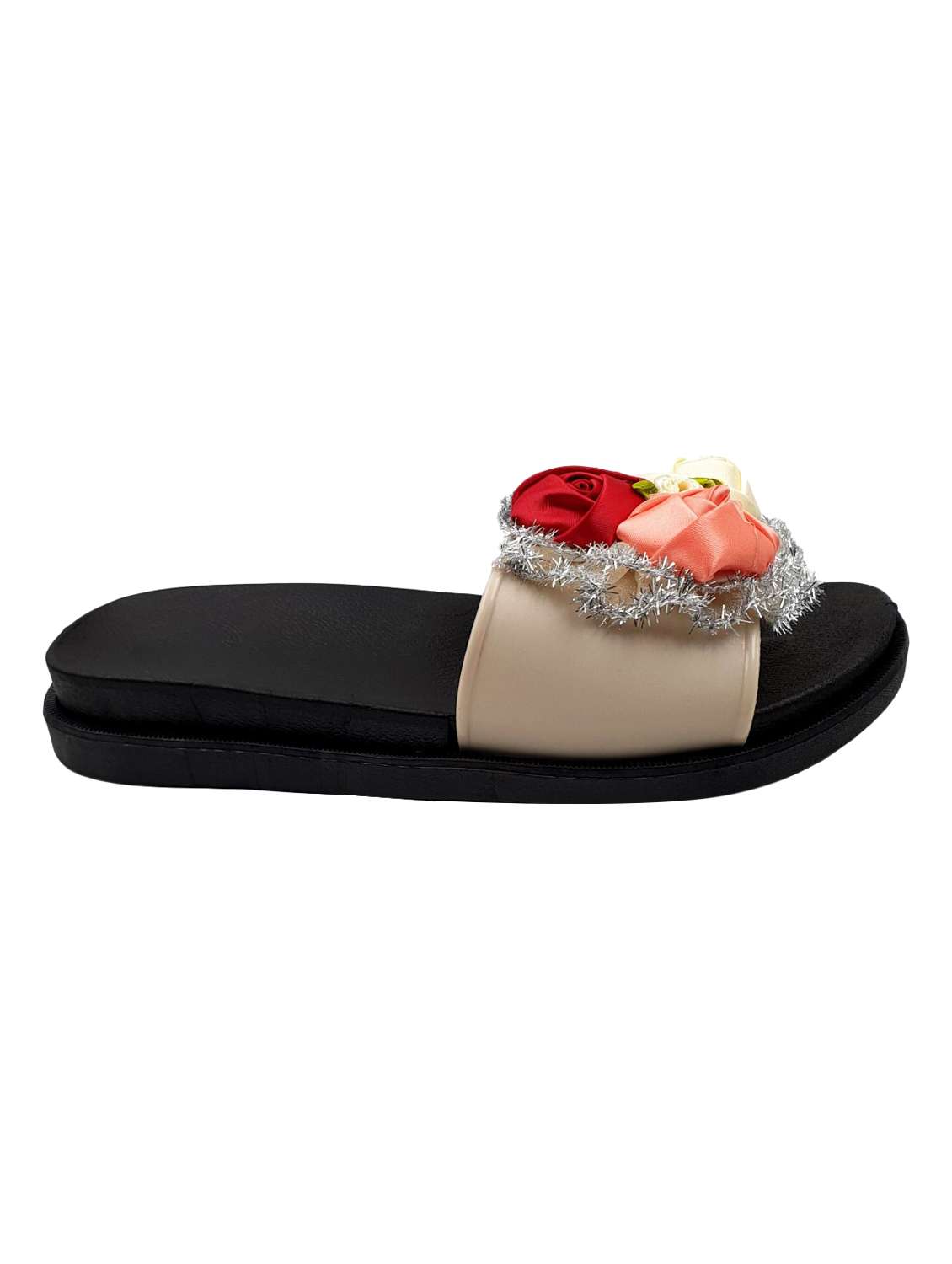 white slip on flip flop - 17611085 - Standard Image - 2