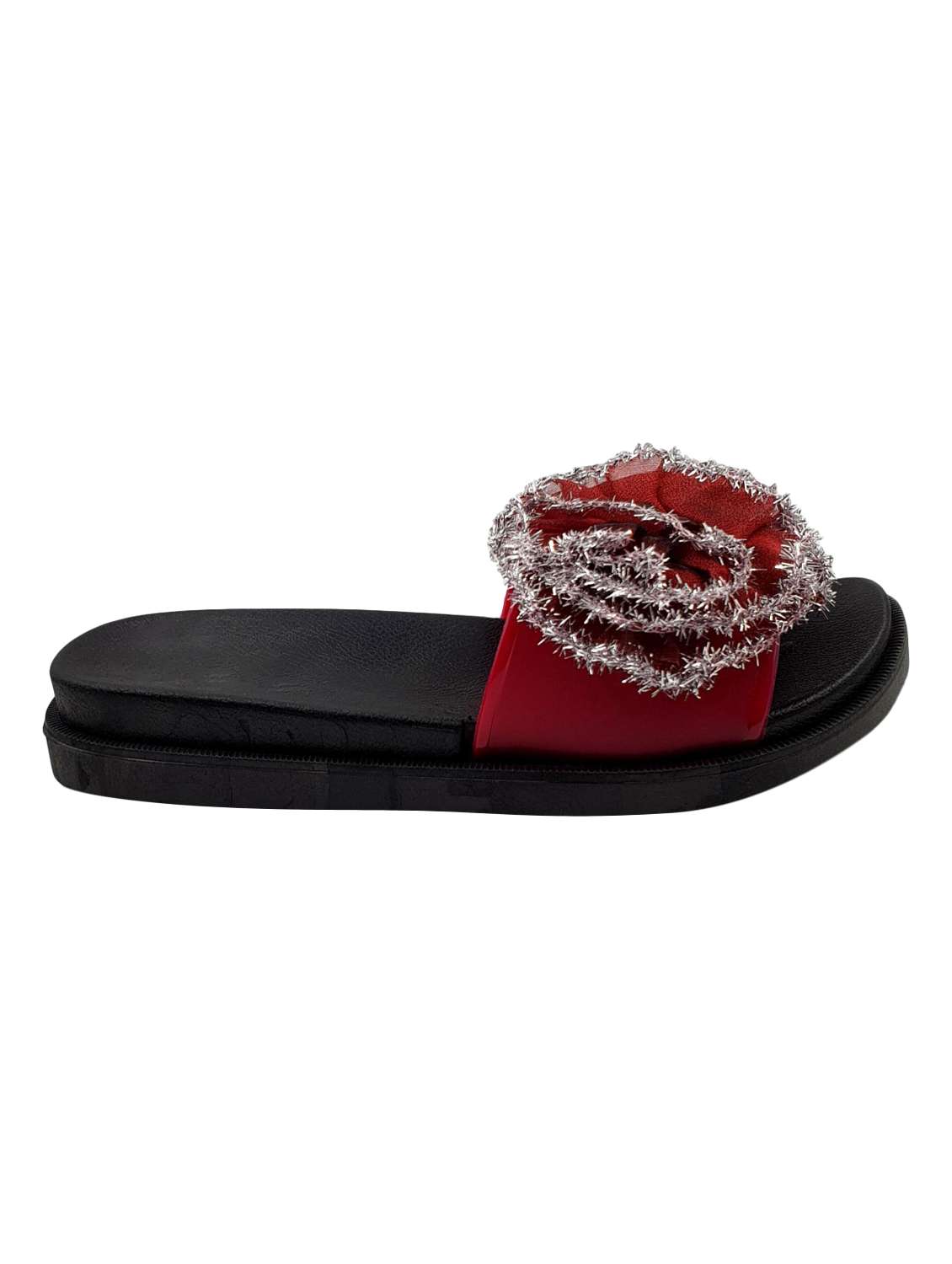 red slip on  flip flop - 17611090 -  Standard Image - 2