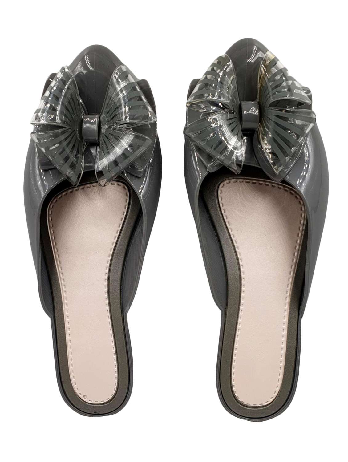grey slip on  ballerina