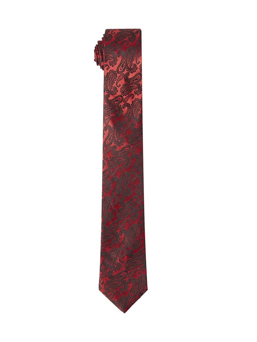 maroon polyester tie - 17611669 - Standard Image - 2