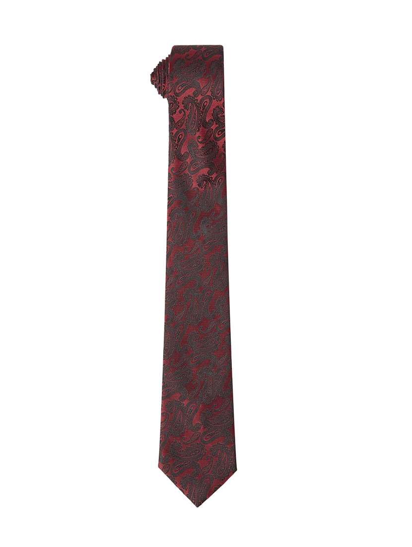 maroon polyester tie  - 17611670 -  Standard Image - 2