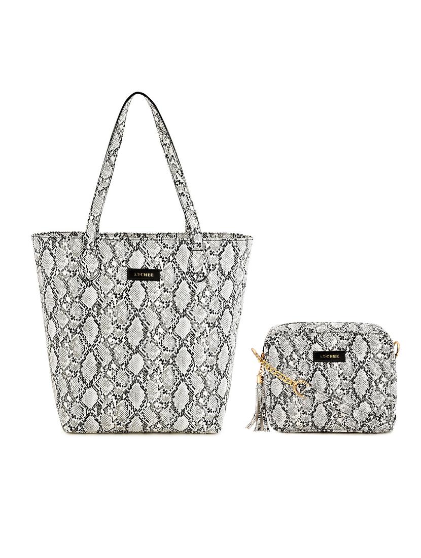 leatherette regular handbag combo - 17612726 -  Zoom Image - 0