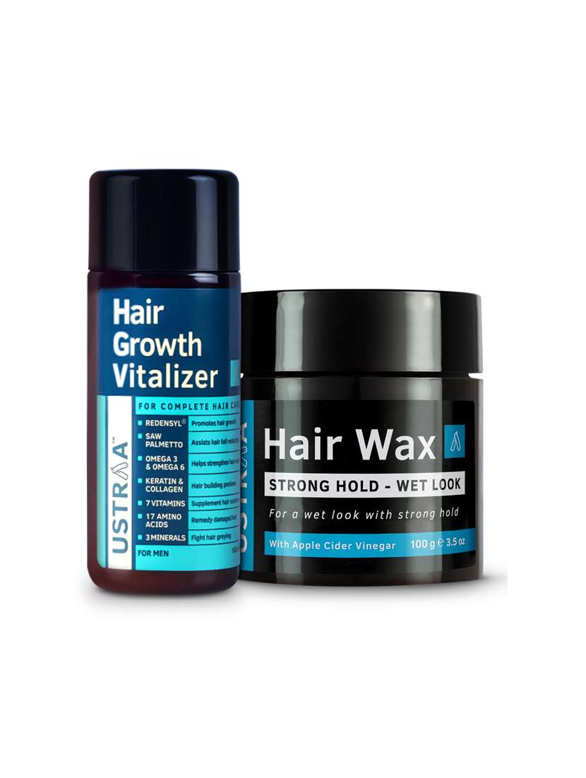 Ustraa Hair Growth Vitalizer And Hair Wax Wet Look