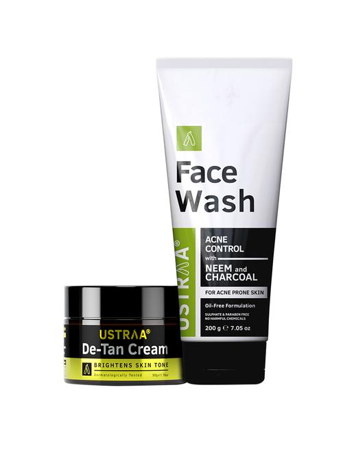 ustraa de tan cream and face wash (neem & charcoal) 200g - 17612817 -  Standard Image - 0