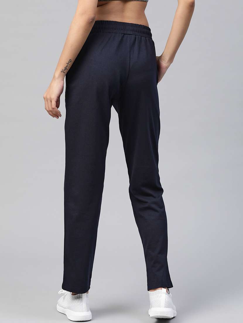 high rise solid track pant - 17613748 - Standard Image - 2