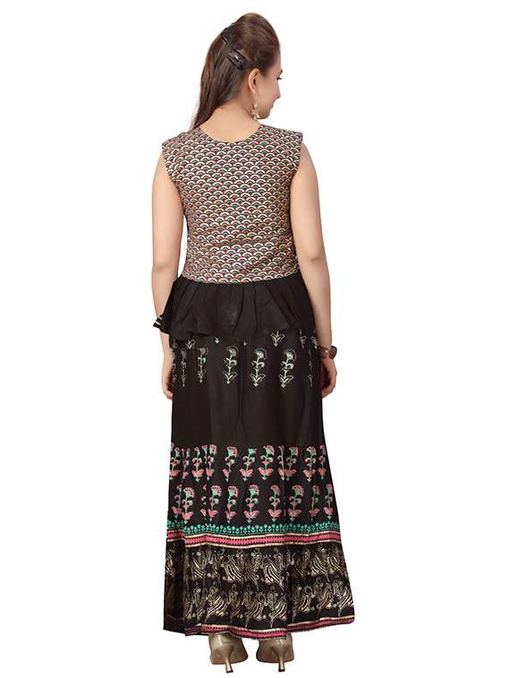 black cotton lehenga choli - 17614367 -  Standard Image - 2