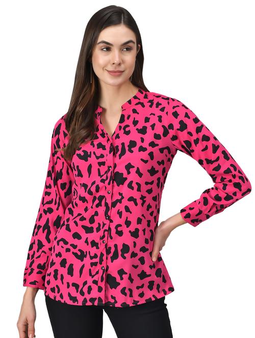 mandarin neck animal tunic - 17614471 - Standard Image - 0