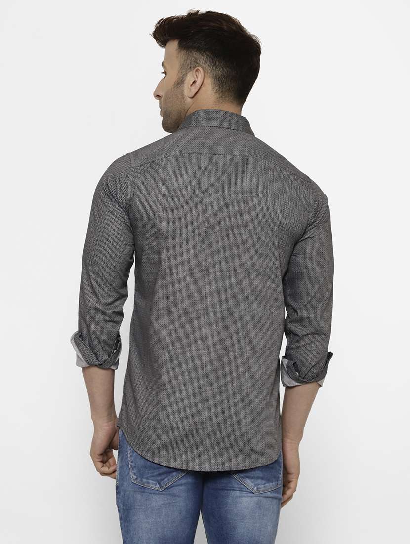 mens printed casual shirt - 17614785 - Standard Image - 2
