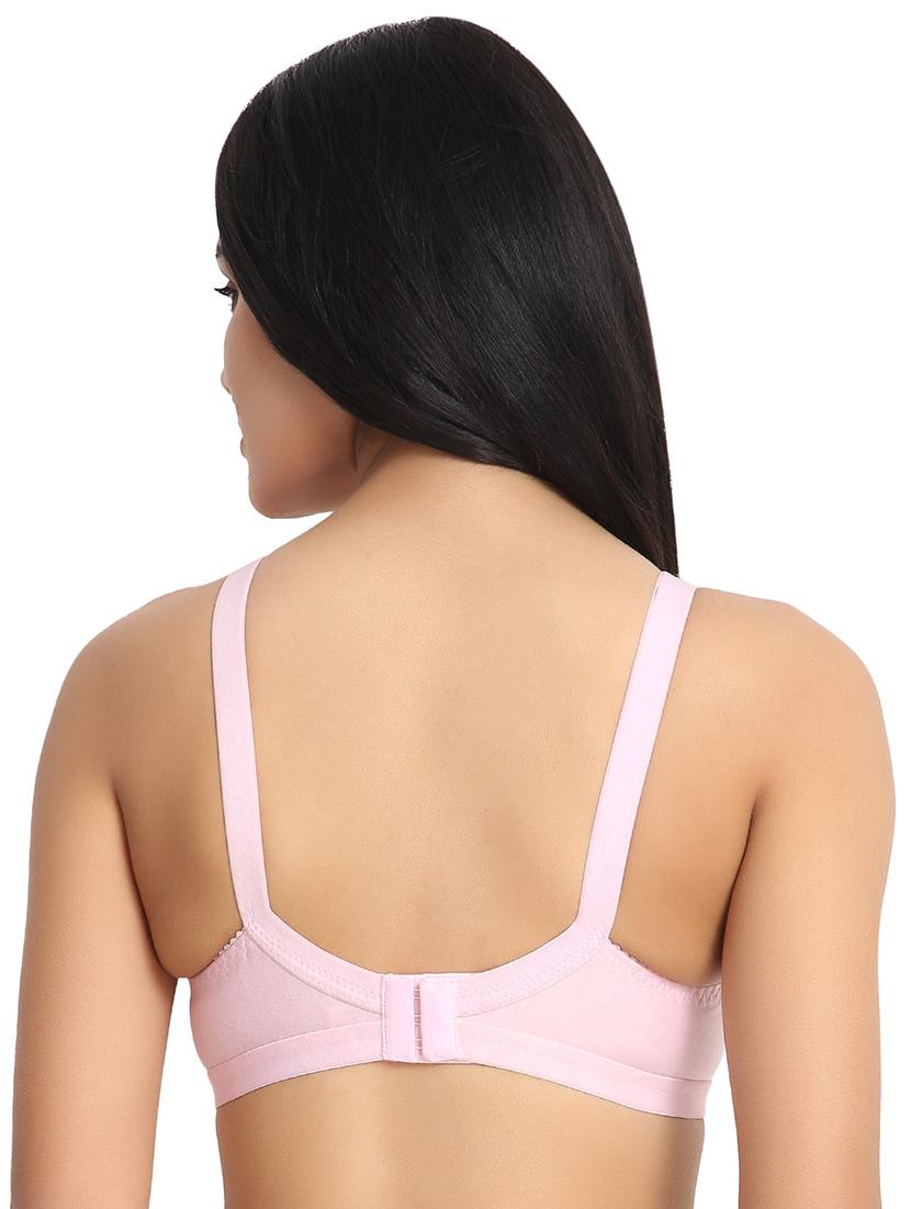 peach cotton blend lette bra - 17614841 - Standard Image - 2