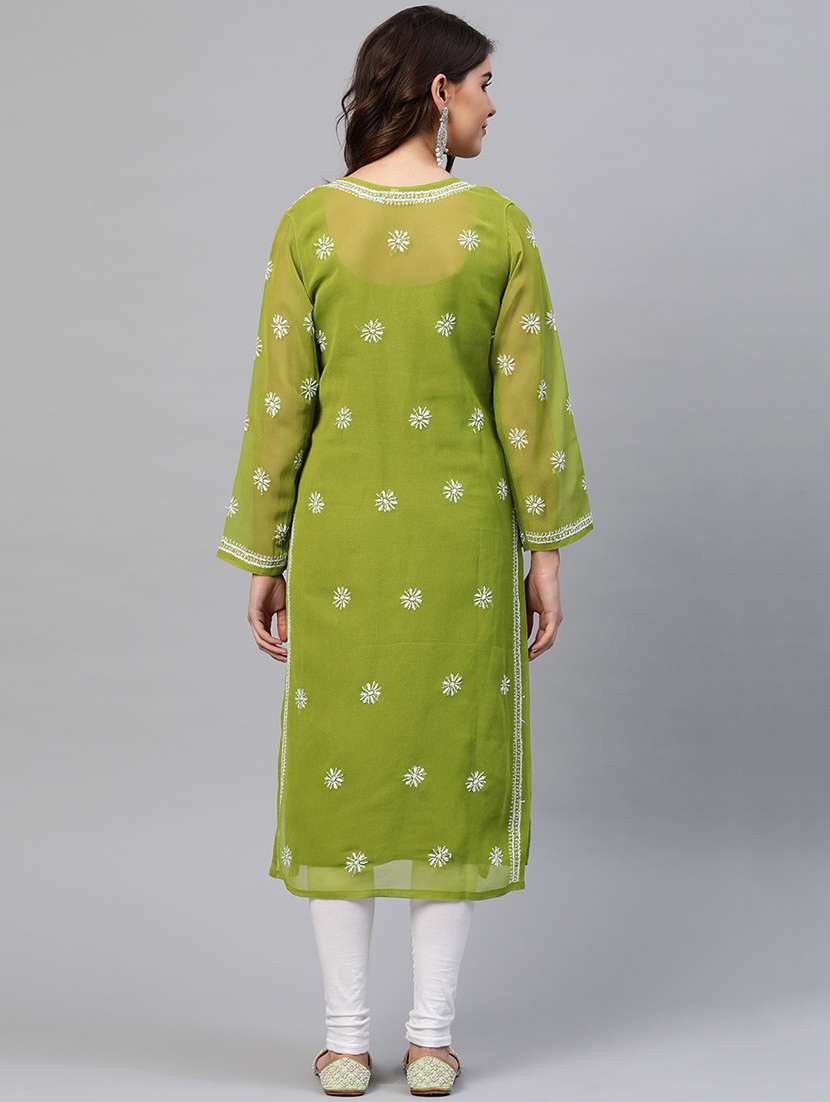 women's straight kurta - 17615150 -  Standard Image - 2