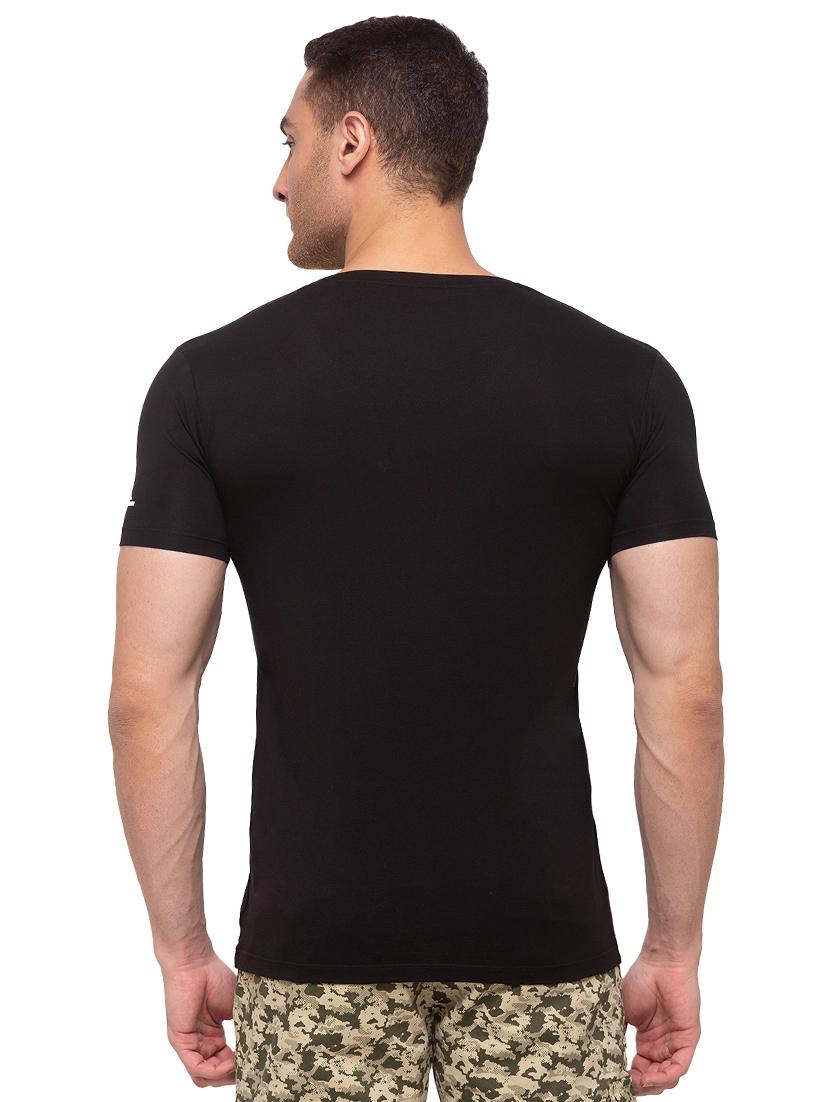 black solid t-shirt - 17615523 - Standard Image - 2