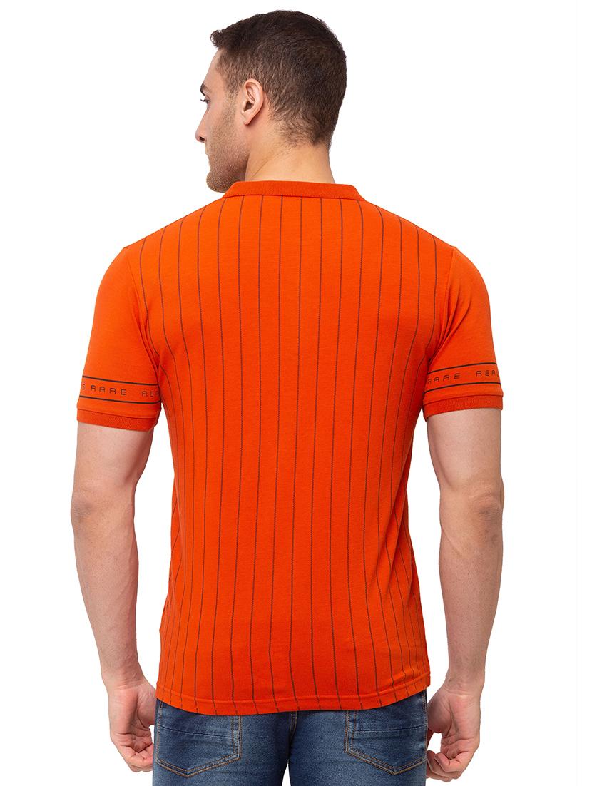 orange striped polo t-shirt - 17615549 - Standard Image - 2
