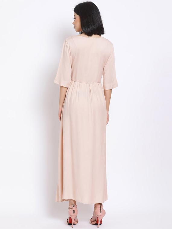 tie front maxi dress - 17620627 - Standard Image - 2