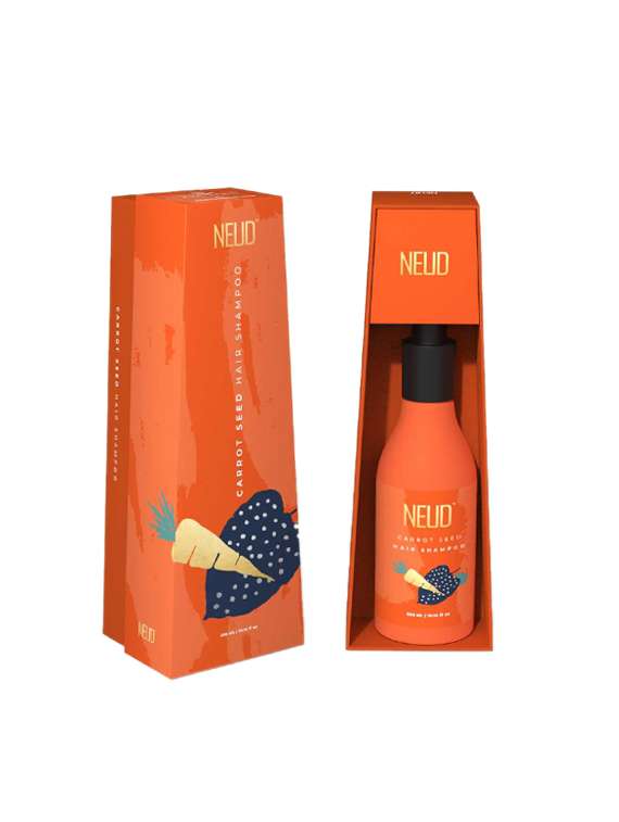 neud carrot seed premium shampoo for men & women - 1 pack (300ml)