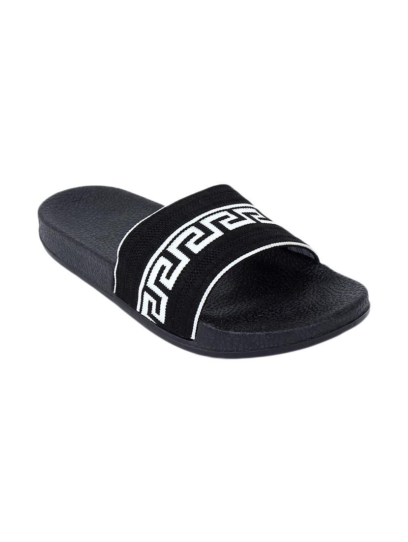 black slip on flip flop - 17624718 - Standard Image - 2
