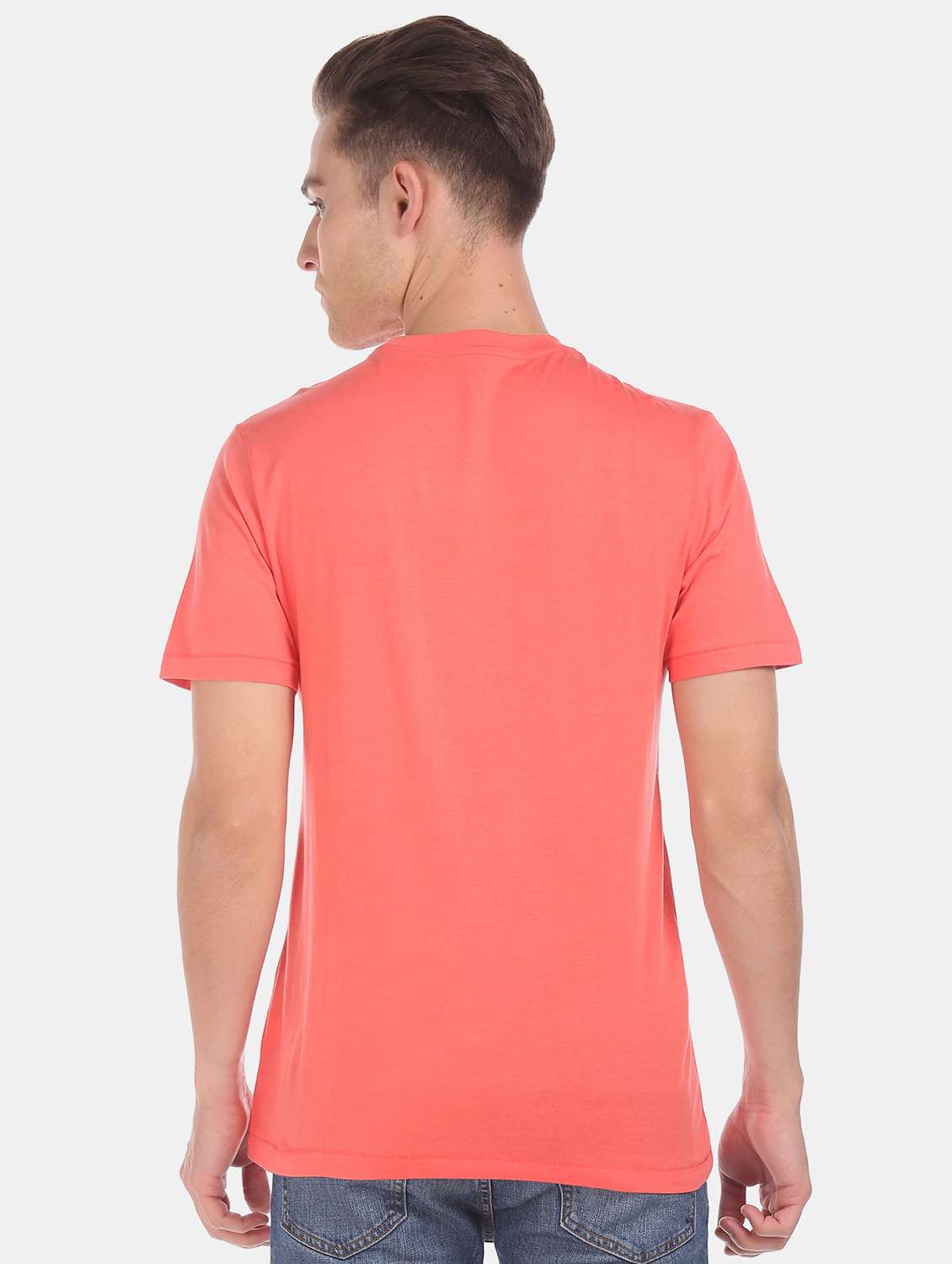 pink chest print t-shirt  - 17626216 -  Standard Image - 2