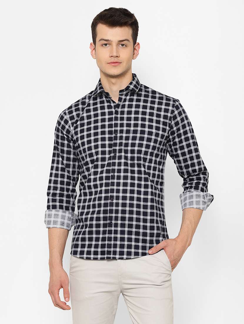 mens checks casual shirt