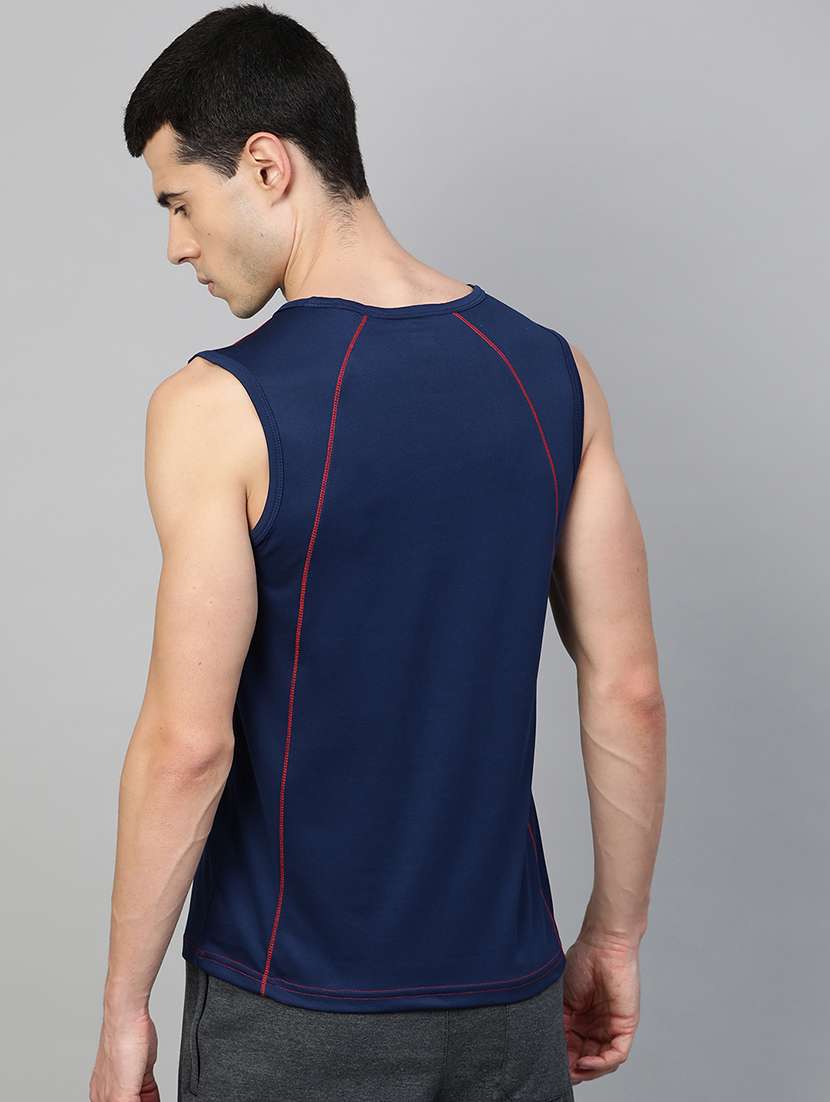 navy blue printed t-shirt - 17628157 - Standard Image - 2