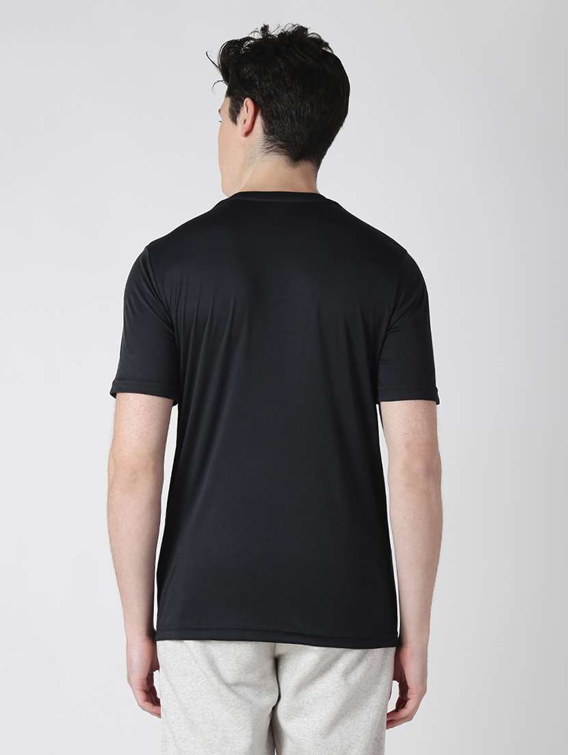 black solid t-shirt - 17628180 - Standard Image - 2