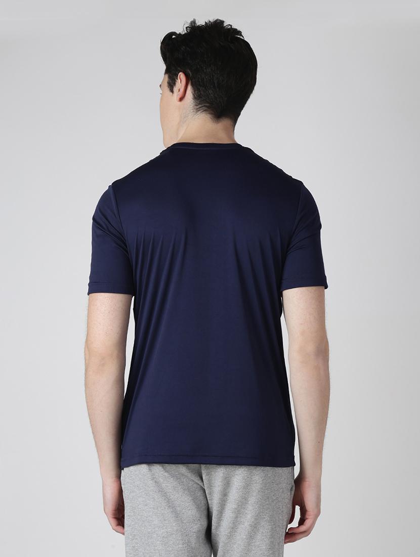 navy blue solid t-shirt - 17628183 - Standard Image - 2