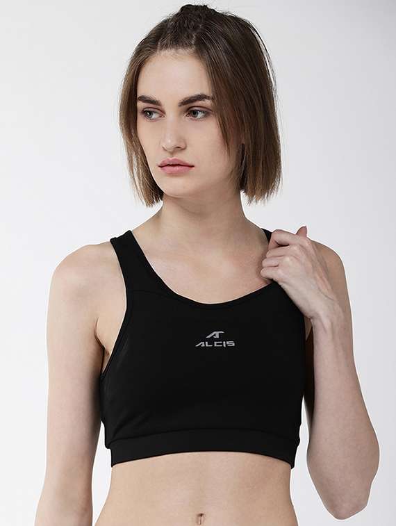 styled back sports bra 