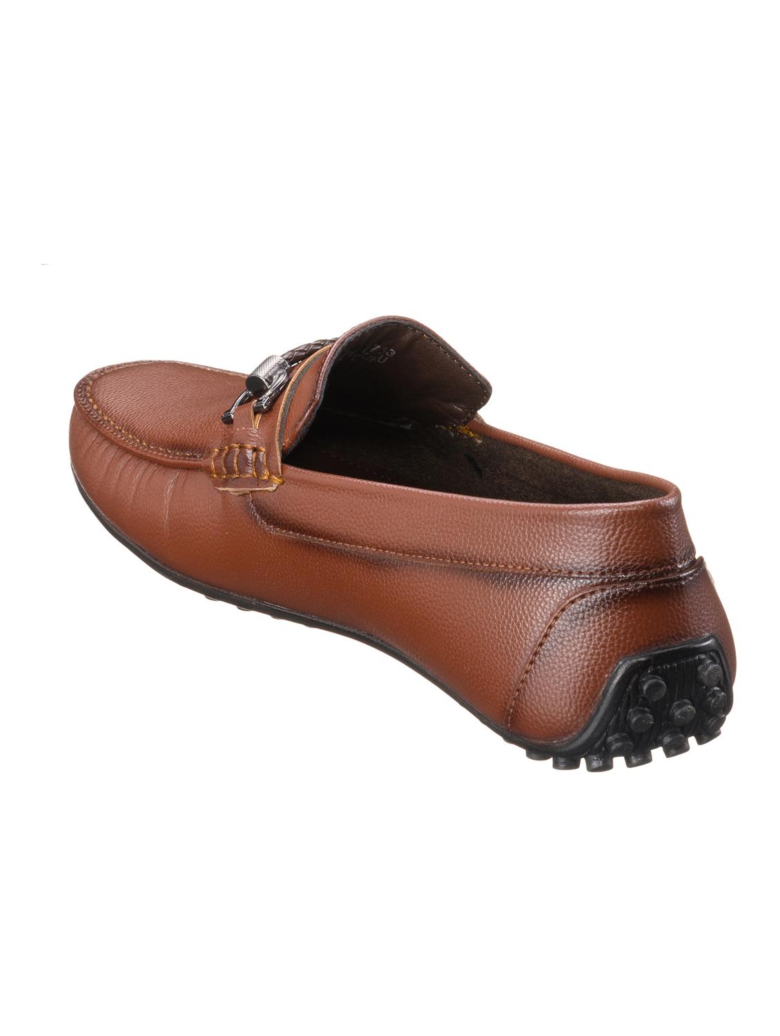 tan synthetic slip on loafers - 17630338 - Standard Image - 2