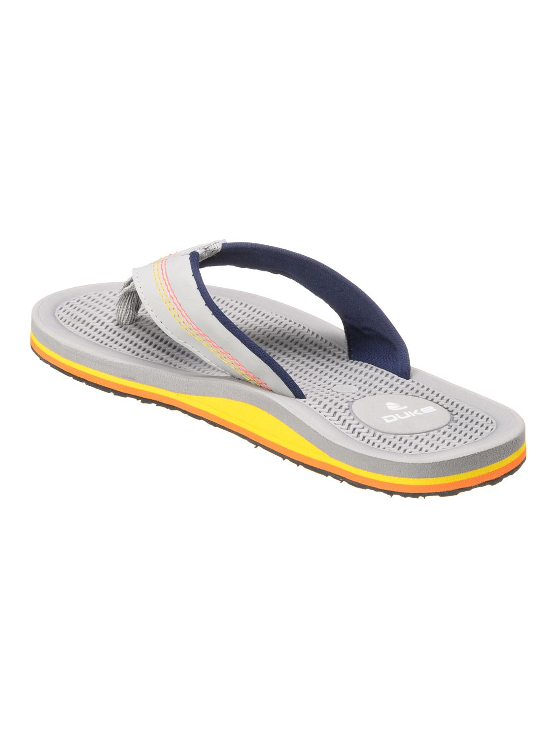 grey pu toe separator flip flops - 17630345 - Standard Image - 2