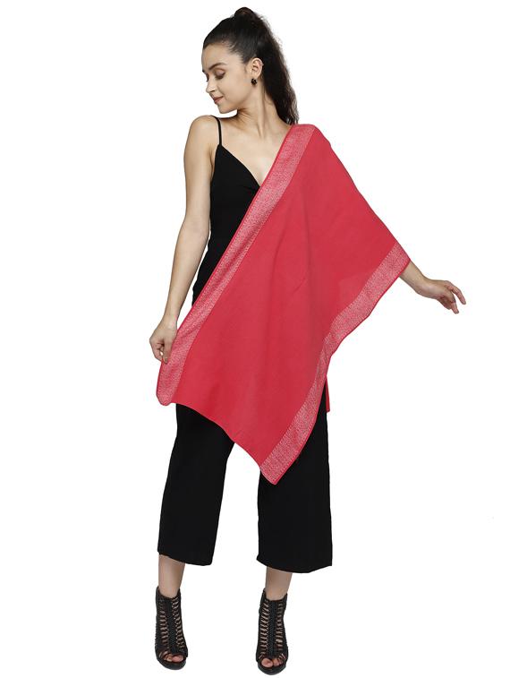 pink viscose stole - 17632578 - Standard Image - 2