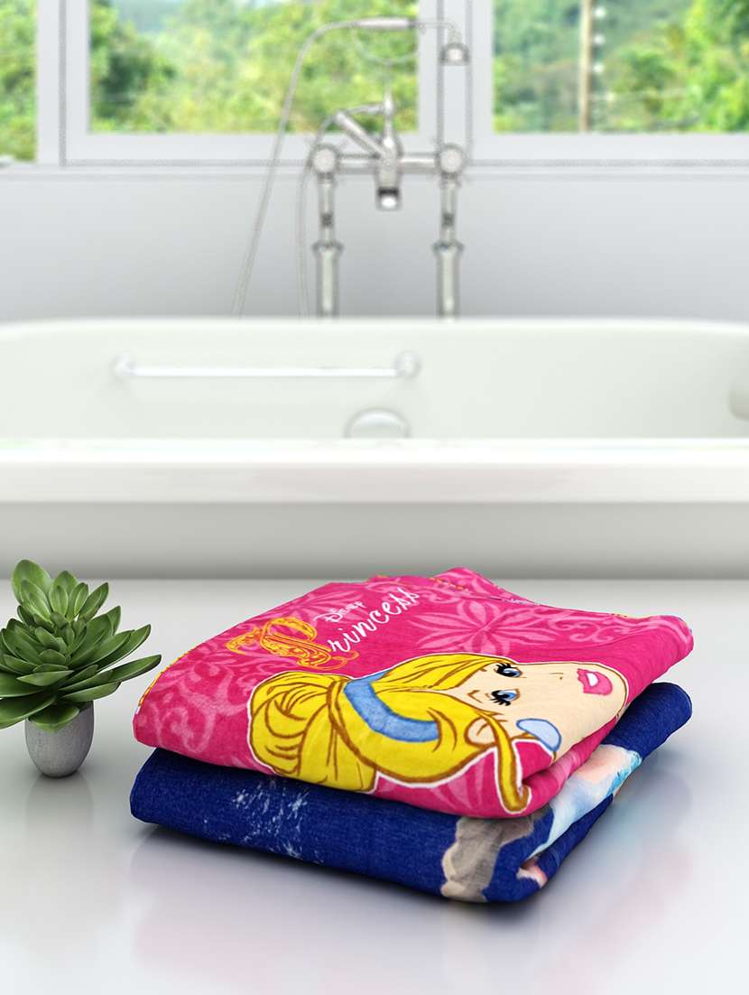 athom trendz disney kids bath towel 60x120 cm pack of 2
