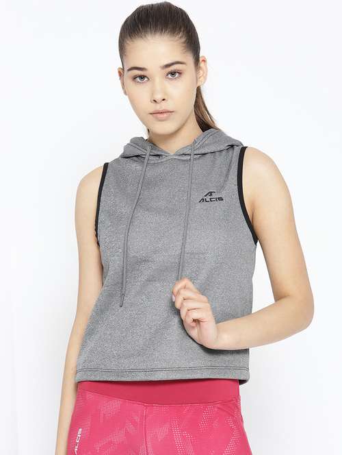 hooded neck sports top  - 17633039 -  Standard Image - 0