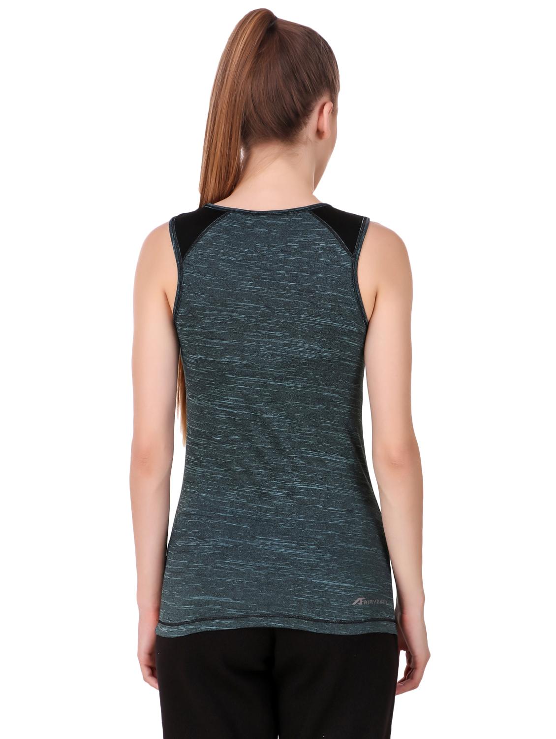 round neck melange top - 17633052 - Standard Image - 2