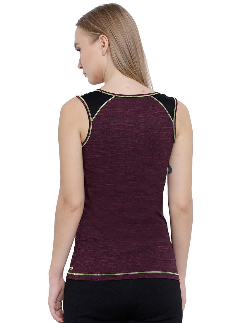 round neck melange top - 17633053 - Standard Image - 2