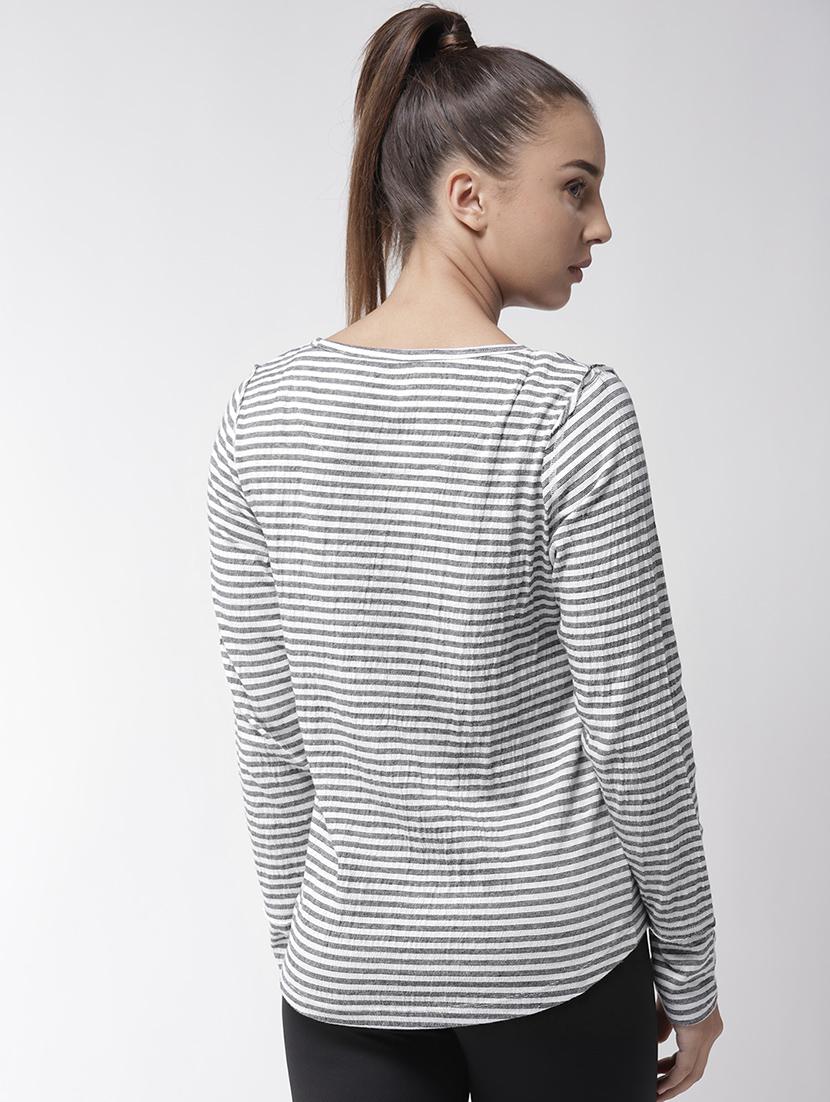 round neck striped tee - 17633109 - Standard Image - 2