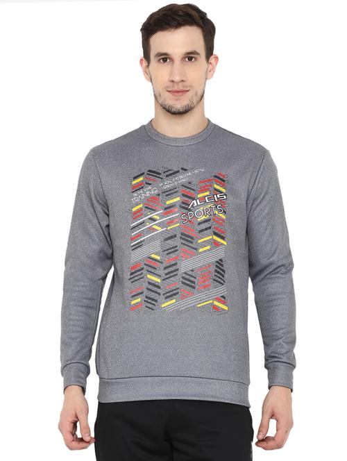 grey printed sweatshirt - 17633134 -  Standard Image - 0